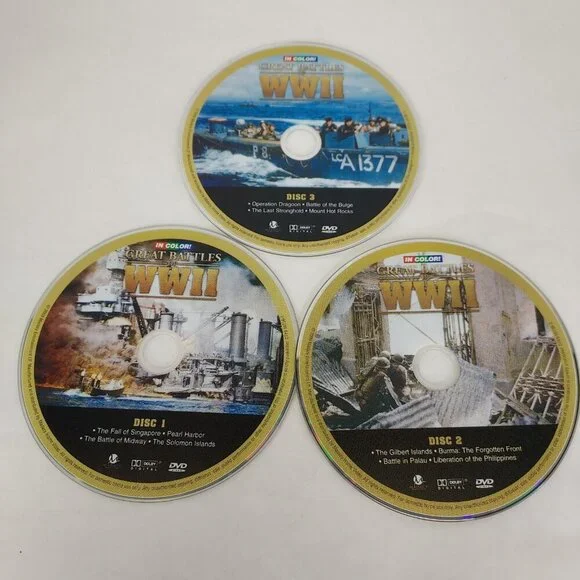 Great Battles of WWII - DVD 2009, Collectors Tin Box Set, 3 discs, War History - Picture 7 of 8